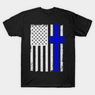 USA Flag Christian 4th of July Patriotic T-Shirt